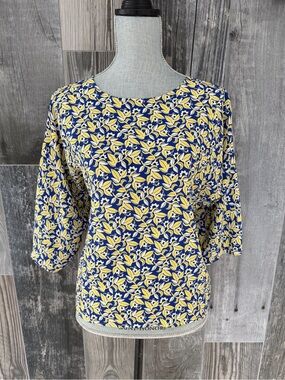 MaxMara Weekend Floral Print Bow Sleeve Top